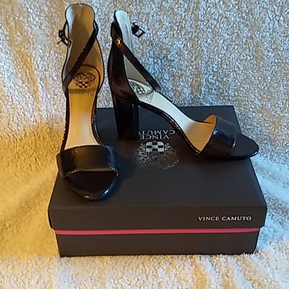Vince Camuto Shoes - 3 1/4 inch steel high shine crackle heels